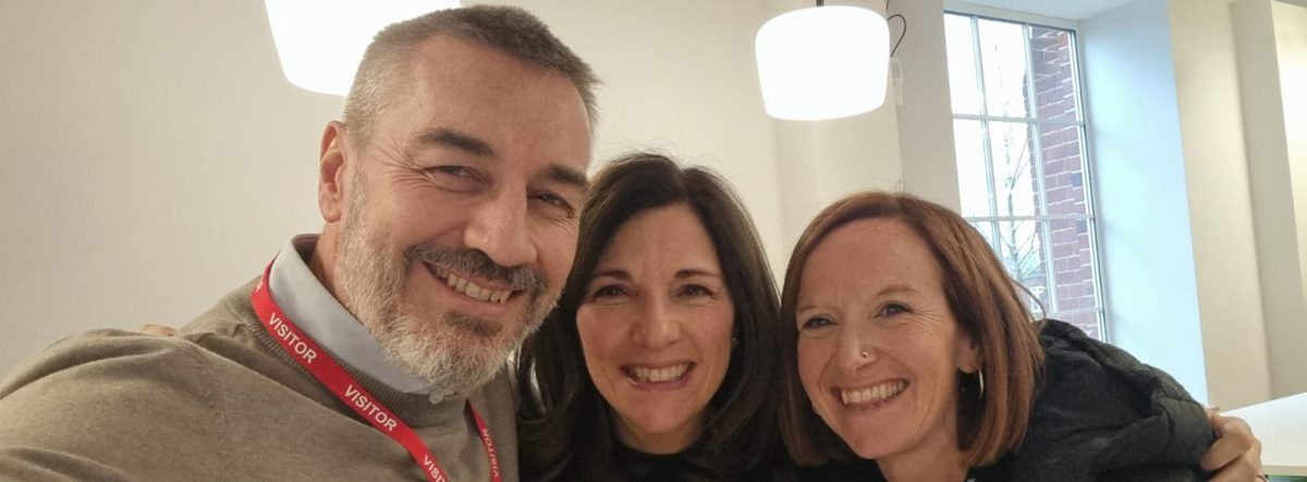 Andrew Tilling, Jules Black and Nikki Plowman smiling together in a selfie